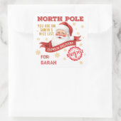 North Pole Express Delivery Santa Christmas スクエアシール (バッグ)