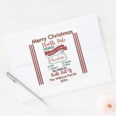 North Pole Express for Merry Wishes スクエアシール (封筒)