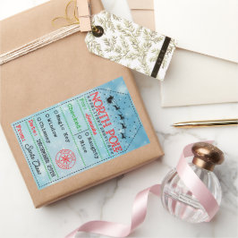 North Pole Express: Special Delivery Tag 長方形シール