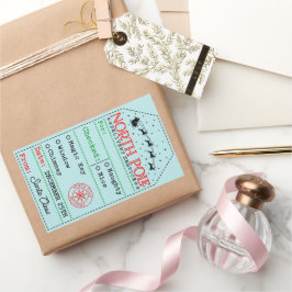 North Pole Express: Special Delivery Tag 長方形シール