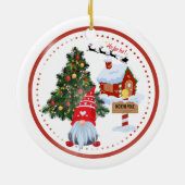 North Pole Gnome Christmas セラミックオーナメント (裏面)