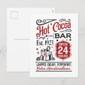 North Pole hot cocoa bar  シーズンポストカード (正面/裏面)