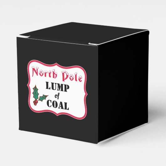 North Pole Lump of Coal Gift Boxes  フェイバーボックス (正面サイド)