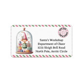 North Pole Mail | Enchanted Elf ラベル (正面)