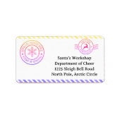 North Pole Mail | Enchanted Elf ラベル (正面)