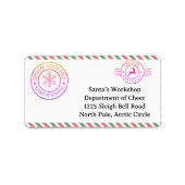 North Pole Mail | Enchanted Elf ラベル (正面)