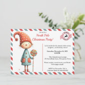 North Pole party Magic | Enchanted Elf 招待状 (スタンド正面)