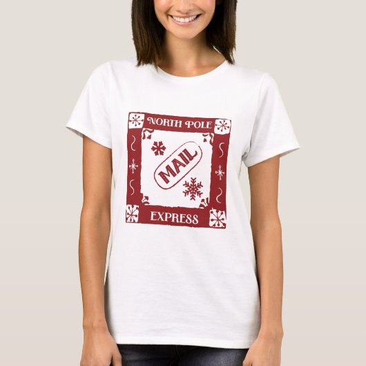 North Pole Postage Stamp Tシャツ (正面)