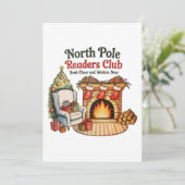 North Pole Readers Club Christmas Books Xmas Lover シーズンカード (スタンド正面)