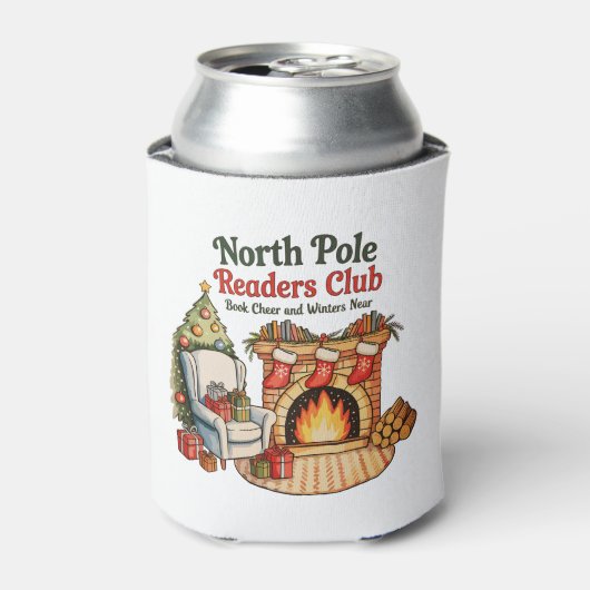 North Pole Readers Club Christmas Books Xmas Lover 缶クーラー (缶正面)