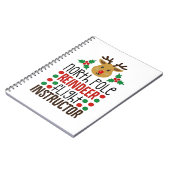 North Pole Reindeer Flight Instructor Christmas  ノートブック (左側)