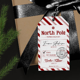 North Pole Santa Christmas Gift Tag ギフトタグ