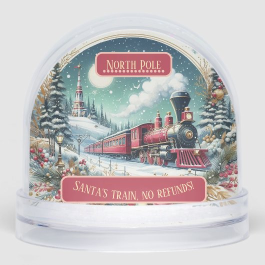 North Pole Snow Christmas Santas Train No Refunds (正面)