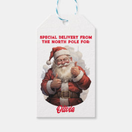 North Pole Special Delivery Customizable Gift Tag  ギフトタグ