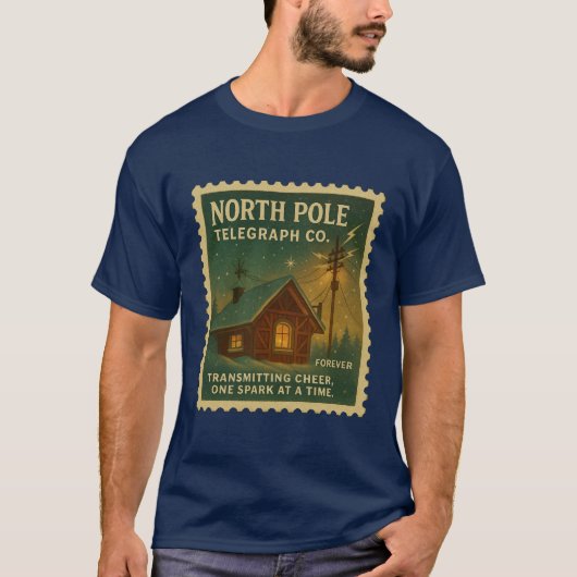  North Pole Telegraph Co. Tシャツ (正面)