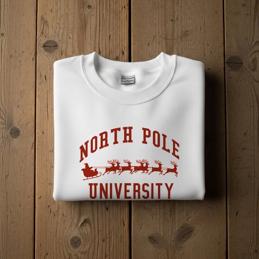 North Pole University Christmas Sweatshirt スウェットシャツ