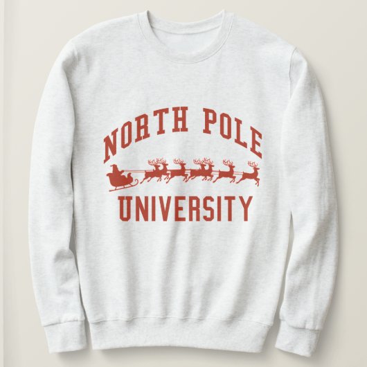 North Pole University Christmas Sweatshirt スウェットシャツ (デザイン正面)