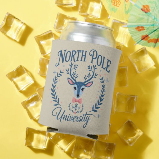 North Pole University Xmas Chinoiserie Reindeer  缶クーラー (インサイチュ 夏)