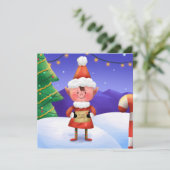 North Pole Wishes Elf Christmas Card シーズンカード (スタンド正面)