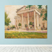 North Portico, The White House, Washington, D.C キャンバスプリント (インサイチュ (ウッドフロア))