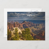 North Rimビジターセンターから表示 – グランド ポストカード (正面/裏面)