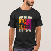 North Rim Grand Canyon camping Tシャツ (正面)