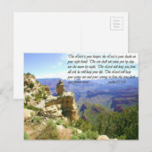 North Rim Grand Canyon Photo with Bible Verse ポストカード (正面/裏面)