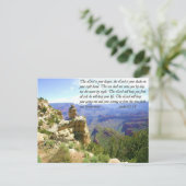 North Rim Grand Canyon Photo with Bible Verse ポストカード (スタンド正面)