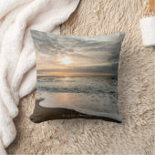 North Sea, Denmark picturesque sunset, クッション (ブランケット)
