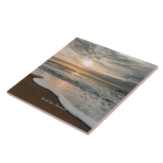 North Sea, Denmark picturesque sunset, タイル (側面)