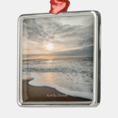 North Sea, Denmark picturesque sunset, メタルオーナメント (左)