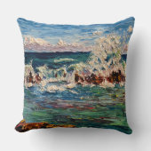 North Shore Thundering Waves in Hawaii pillow クッション (正面)