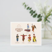 North Sumatra Traditional Dance Indonesia Travel ポストカード (スタンド正面)