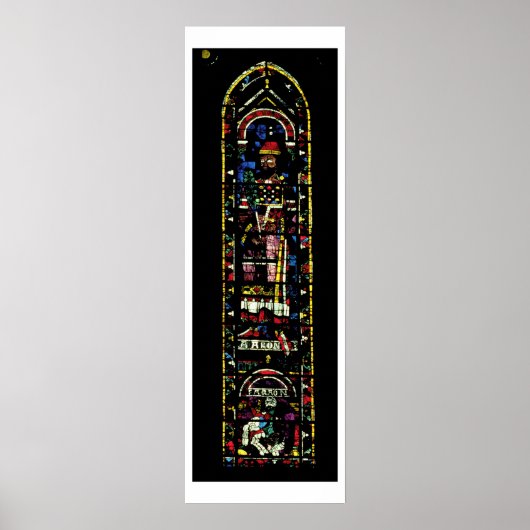 North transept windows; rose depicts the Old Testa ポスター (正面)