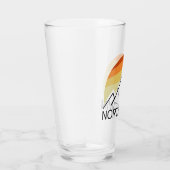 North Twin Mountain New Hampshire Retro タンブラーグラス (右)