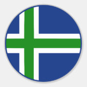 North Uist Flag ラウンドシール (正面)