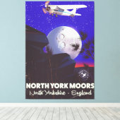 North York Moors England旅行ポスター キャンバスプリント (インサイチュ (ウッドフロア))