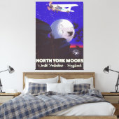 North York Moors England旅行ポスター キャンバスプリント (インサイチュ (寝室))