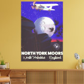 North York Moors England旅行ポスター キャンバスプリント (インサイチュ (リビング))
