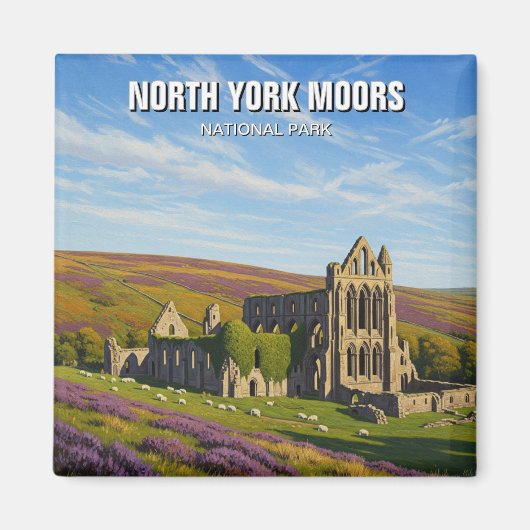 North York Moors National Park England マグネット (正面)