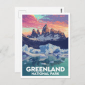 Northeast Greenland National Park ポストカード (正面/裏面)