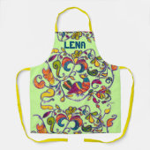 Northern Birdに名前を追加 エプロン (正面)