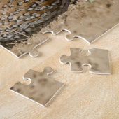 Northern Bobwhite quailのベビーで飲む ジグソーパズル (側面)