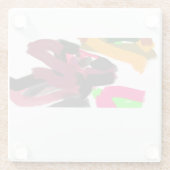  Northern Cardinal  autumn ガラスコースター (裏面)