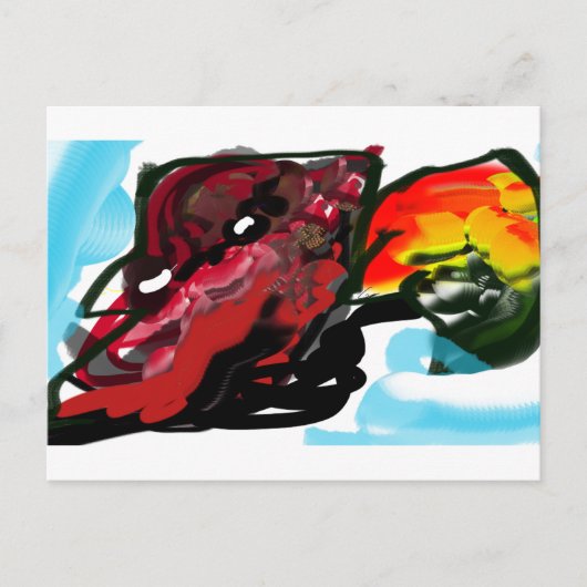 Northern Cardinal Autumn joy ポストカード (正面)