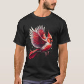 Northern Cardinal Bird Lover Watcher Birding Tシャツ (正面)
