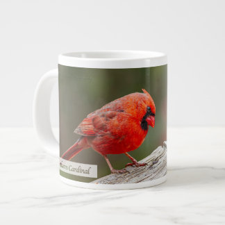 Northern Cardinal Psalm 145:14 KJV ジャンボコーヒーマグカップ