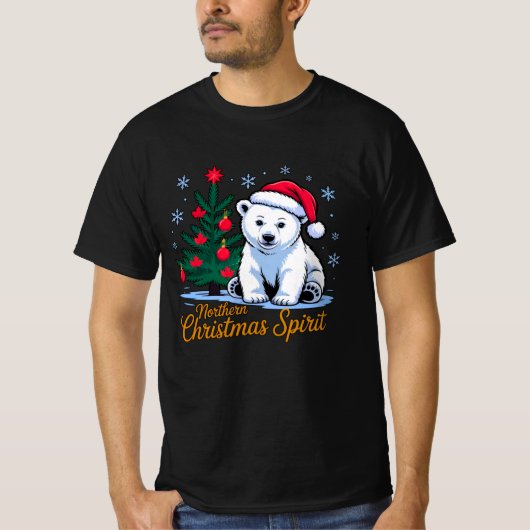 Northern Christmas Spirit & Canadian Christmas Tシャツ (正面)