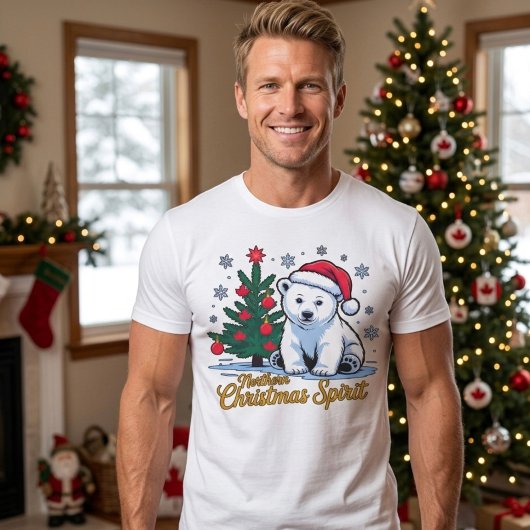 Northern Christmas Spirit & Canadian Christmas. Tシャツ