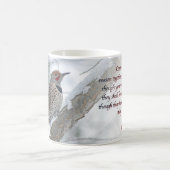 Northern Flicker Isaiah 1:18 KJV コーヒーマグカップ (中央)